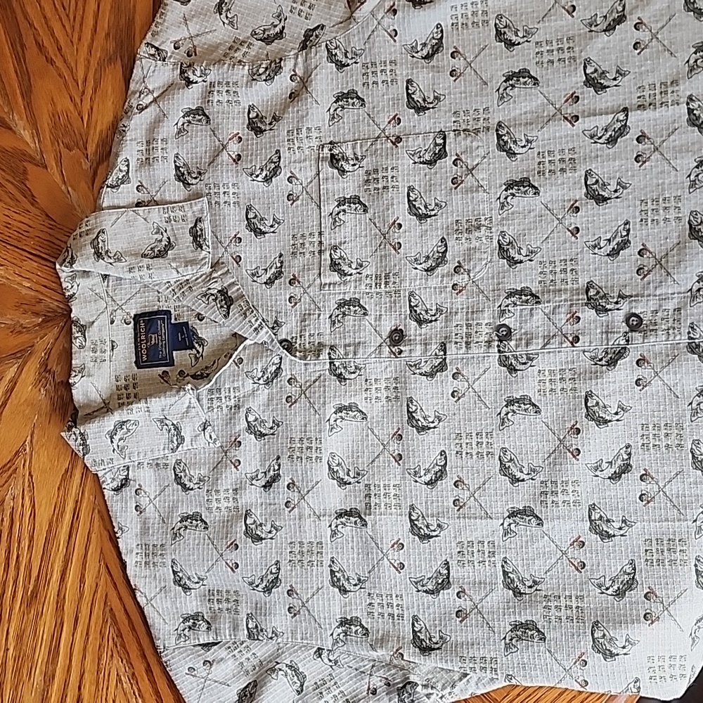 Woolrich Bass print Short Sleeve Shirt.